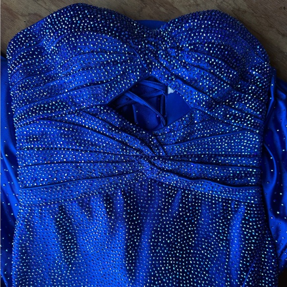 Sherri Hill Dresses & Skirts - Sherri Hill Sapphire Gown with Rhinestones
